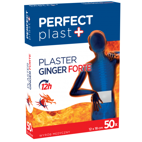 Plaster rozgrzewający Ginger Forte Perfect Plast (50 sztuk)
